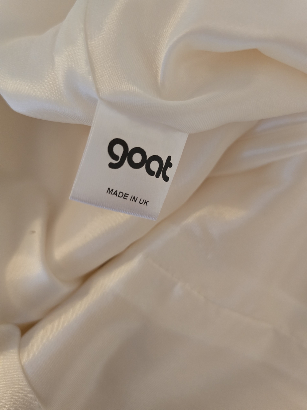 Goat Cream Ruffle-Neck Top - Picture 6 of 6